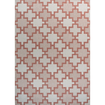 Cyrus Modern Geometric Tile Pattern Indoor/Outdoor Area Rug
